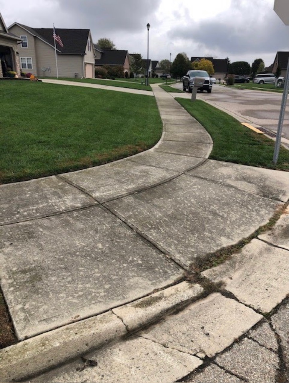 Sidewalk Cleaning Before Lebanon IN